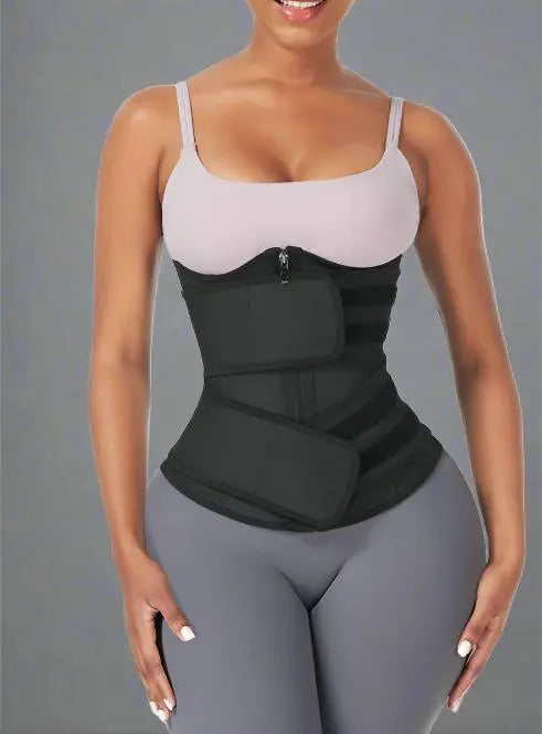 Latex double belt waist buy trainer